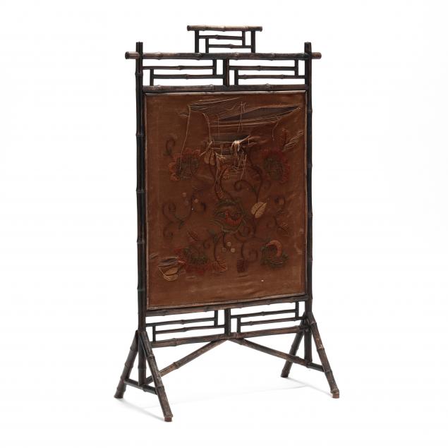 antique-english-bamboo-fire-screen