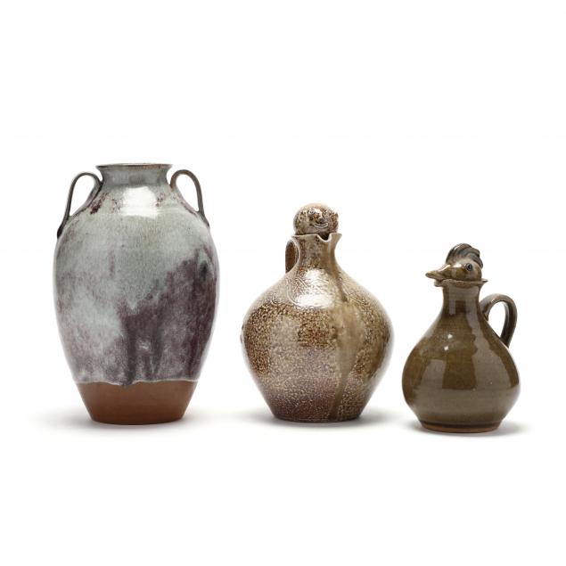 three-nc-pottery-items-from-jugtown