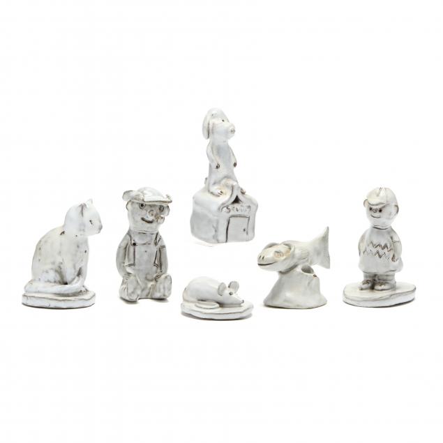 a-group-of-vintage-pottery-animal-figures-jb-cole-pottery