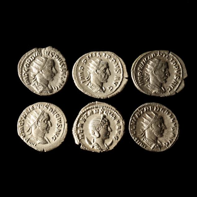 six-different-roman-silver-antoniniani