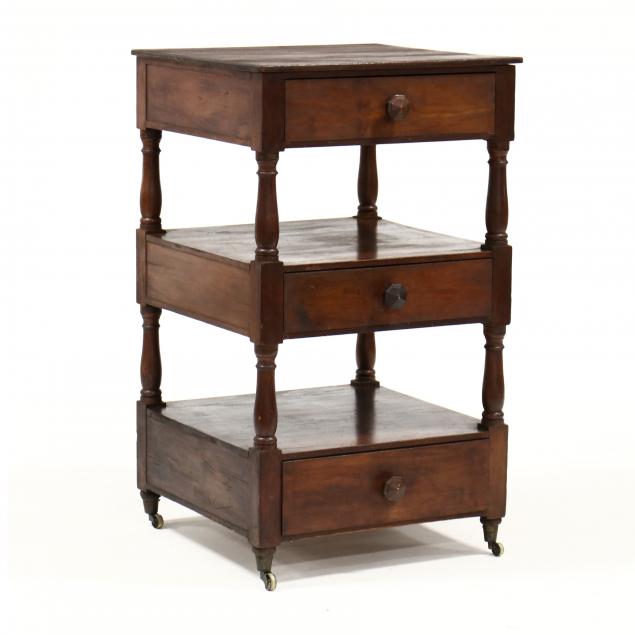 american-sheraton-mahogany-three-drawer-stand