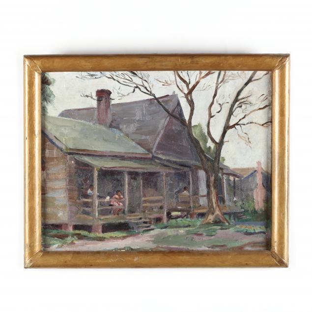 att-irene-roberta-price-nc-1900-1971-mill-houses-with-figures