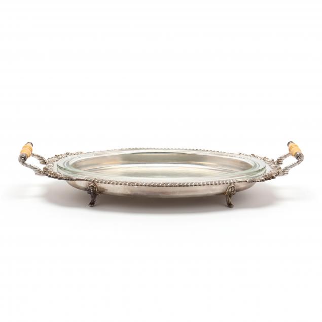 silverplate-serving-dish-with-bakelite-handles
