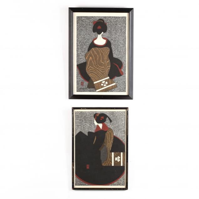 kiyoshi-saito-japanese-1907-1997-two-woodcut-prints-of-maikos