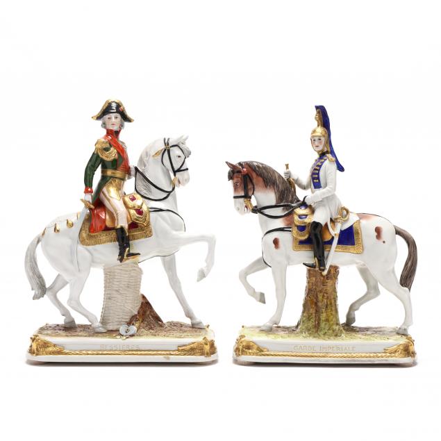 sitzendorf-pair-of-french-military-figures-on-horseback