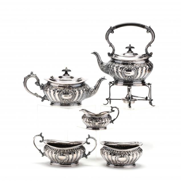 sheffield-five-piece-silverplate-tea-service