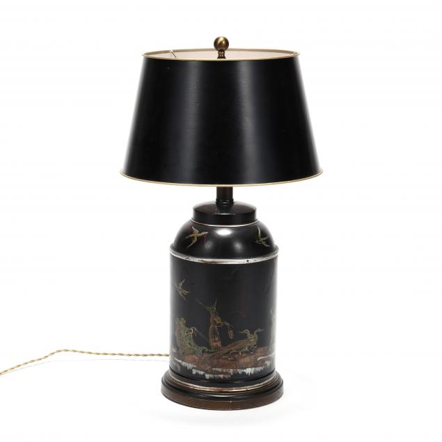 contemporary-tole-chinoiserie-tea-canister-table-lamp