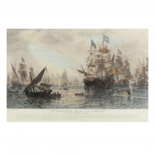 after-oswald-walters-brierly-british-1817-1894-i-the-spanish-armada-sailing-from-ferrol-12th-july-1588-i