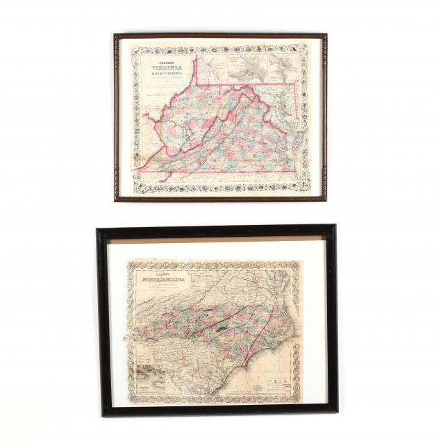 colton-s-reconstruction-era-maps-of-north-carolina-and-virginia-west-virginia