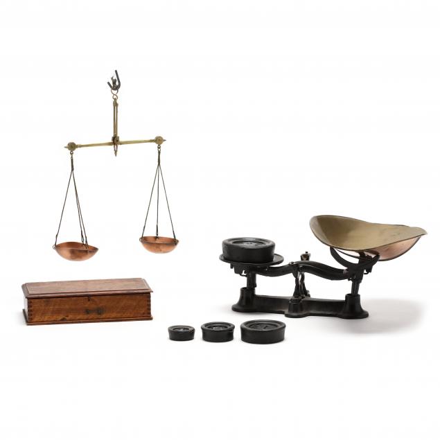 cast-iron-balance-scale-and-a-tea-balance-scale