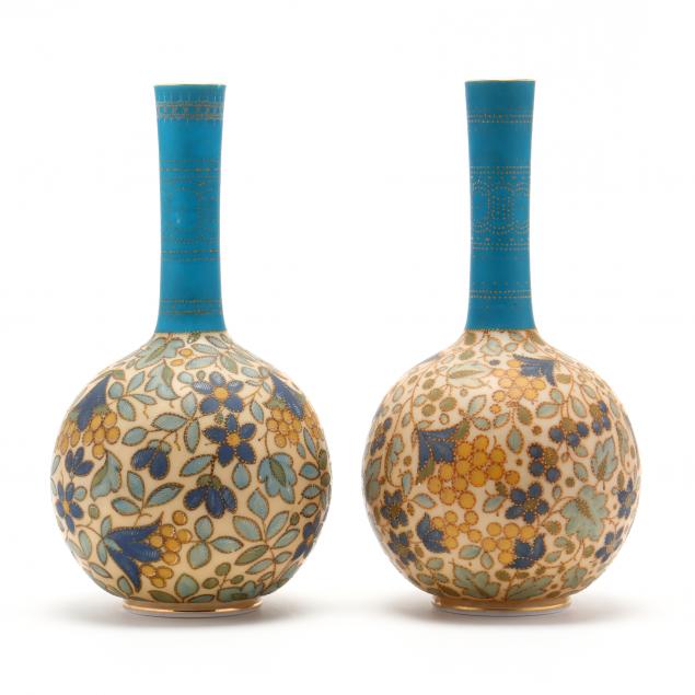 karlsbad-pair-of-enamel-decorated-glass-vases