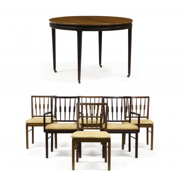 american-mid-century-cherry-dining-table-and-six-chairs