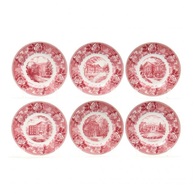 wedgwood-set-of-six-wake-forest-college-plates