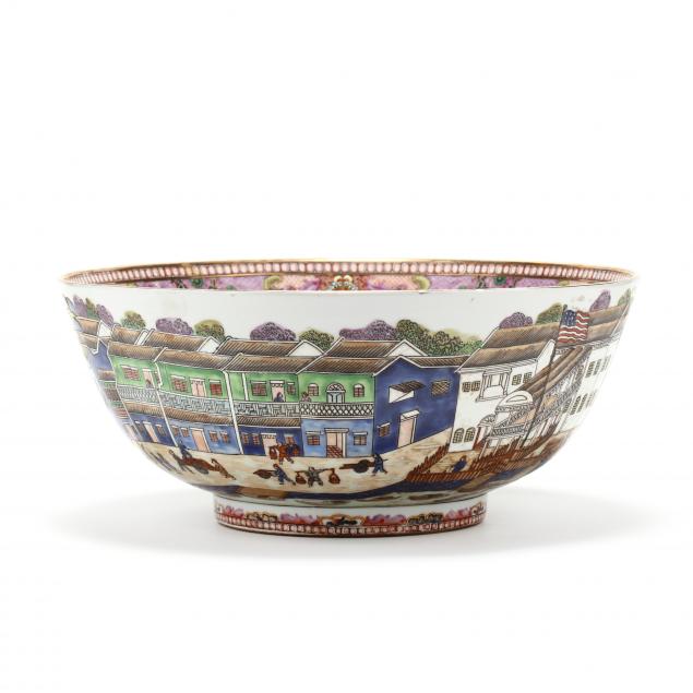 a-large-chinese-export-punch-bowl-featuring-the-hongs