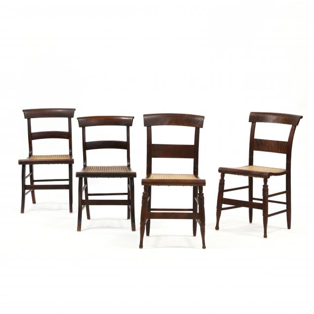 four-antique-american-cane-seat-chairs