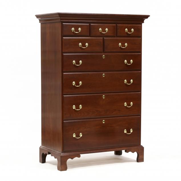harden-chippendale-style-cherry-tall-chest-of-drawers