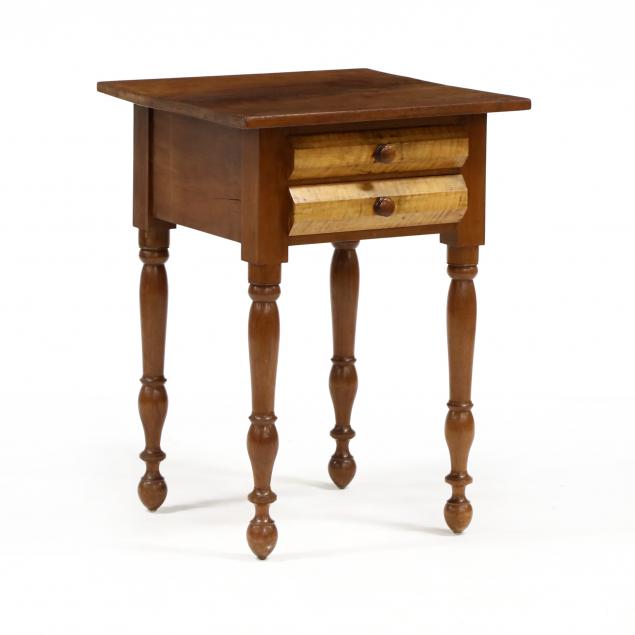 american-sheraton-cherry-two-drawer-work-table