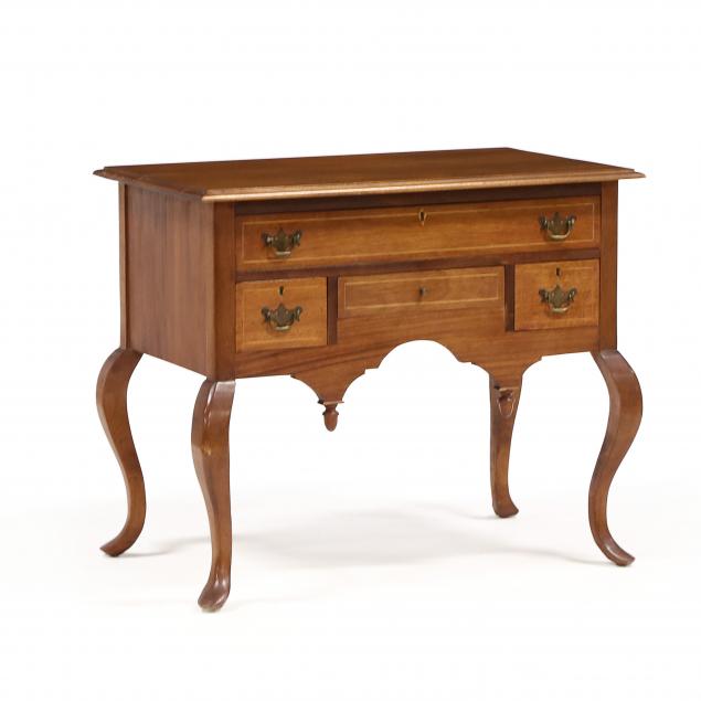 bench-made-inlaid-mahogany-lowboy