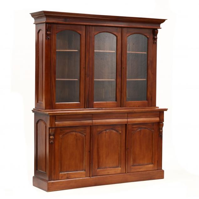 continental-carved-mahogany-stepback-cabinet