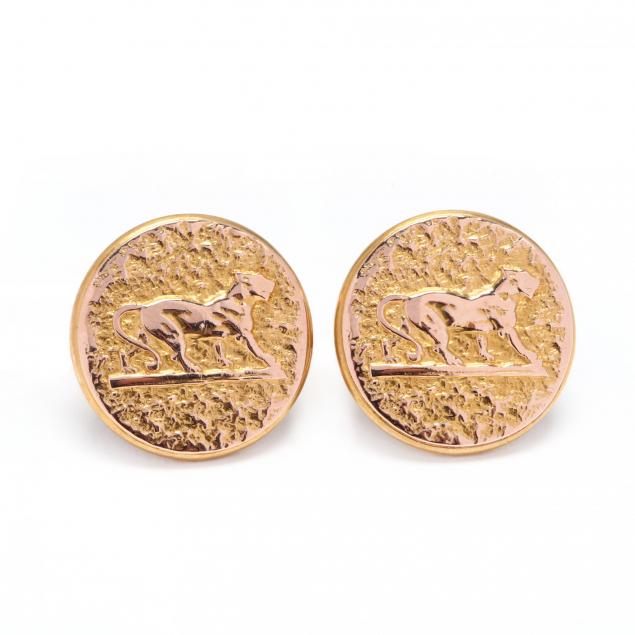 pair-of-vintage-gold-panther-motif-buttons-tb-starr