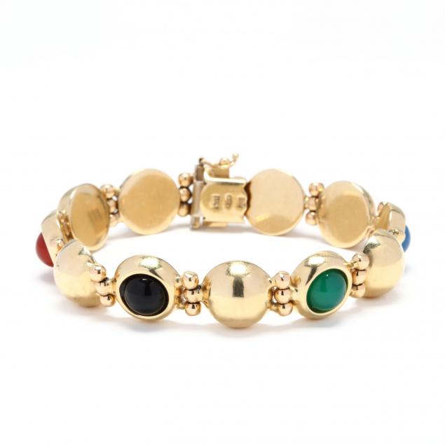 14kt-gold-and-gem-set-bracelet