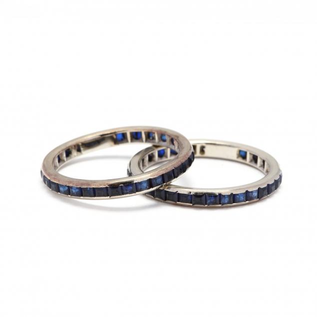 two-white-gold-and-sapphire-eternity-bands