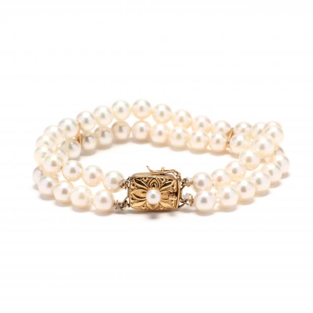 Mikimoto Pearl Charm Bracelet MDQ10052AXXK