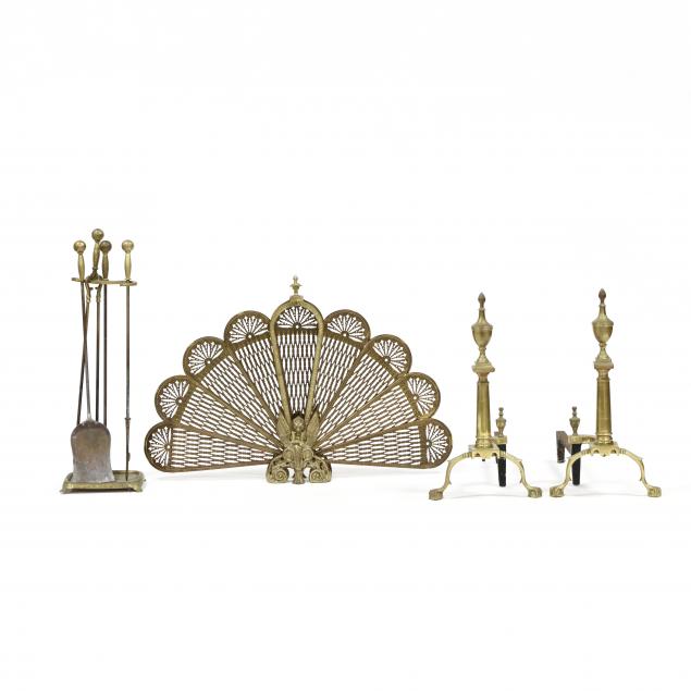 vintage-brass-fireplace-grouping