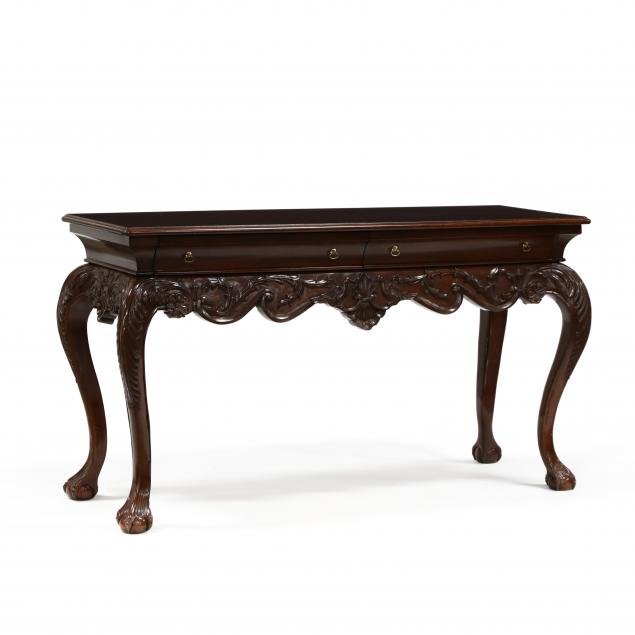 continental-style-carved-mahogany-console-table
