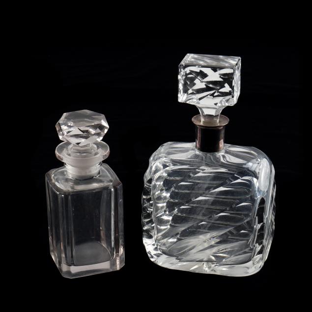two-vintage-decanters