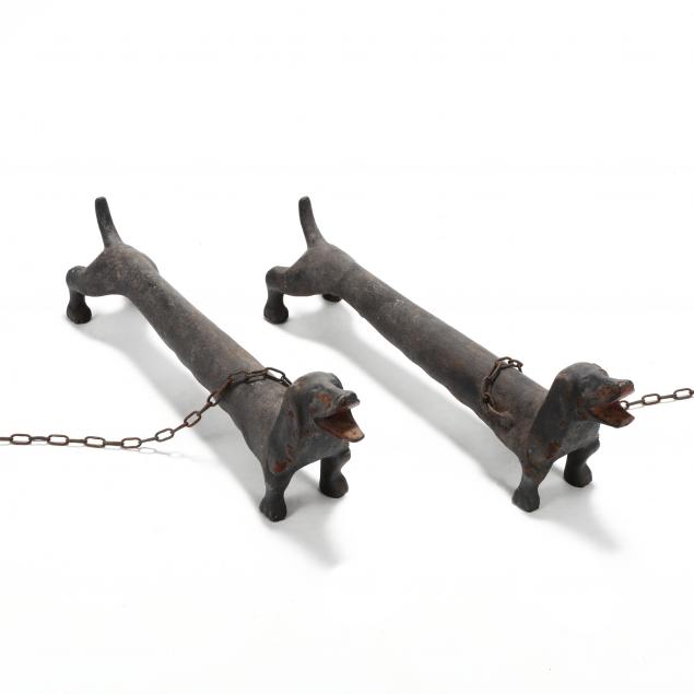 pair-of-vintage-dachshund-andirons