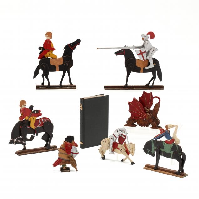 eleven-of-crandall-s-john-gilpin-figures-and-book