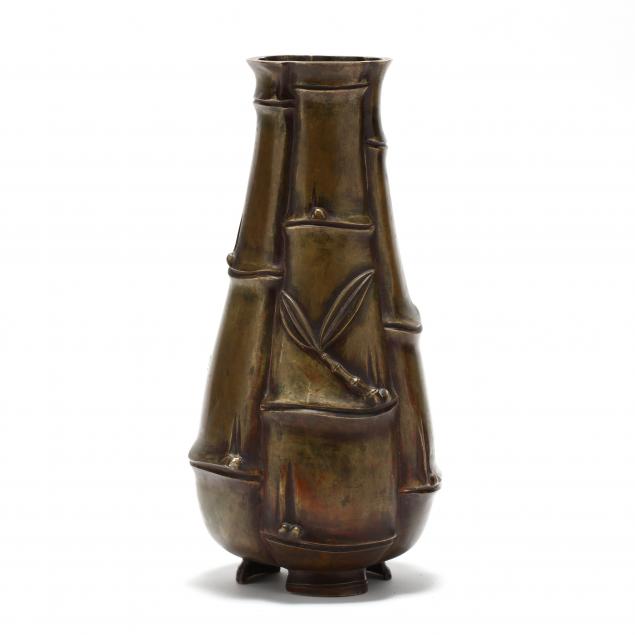 a-japanese-bronze-bamboo-style-vase