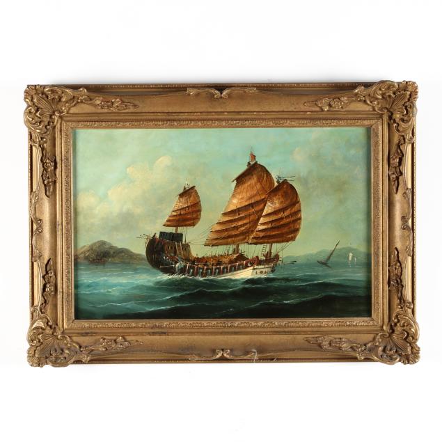 a-china-trade-style-painting-of-a-junk-at-sea