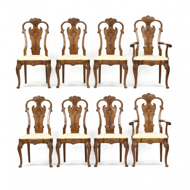 set-of-eight-custom-queen-anne-style-carved-mahogany-dining-chairs
