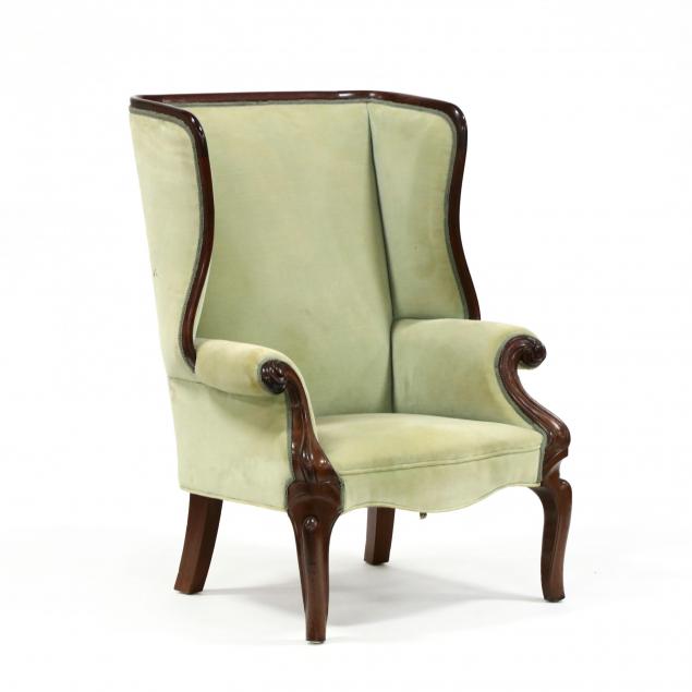 american-rococo-revival-carved-mahogany-wing-back-chair