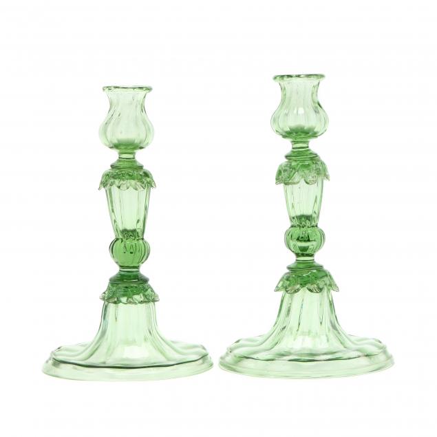 pair-of-venetian-glass-candlesticks