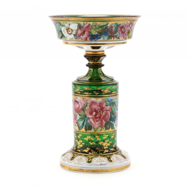 att-moser-enamel-decorated-glass-centerpiece