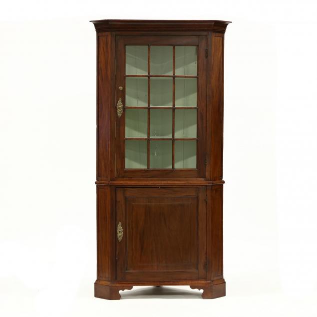 antique-english-mahogany-corner-cupboard