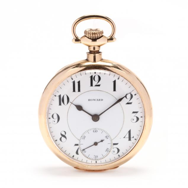 antique-14kt-open-face-pocket-watch-e-howard-watch-co