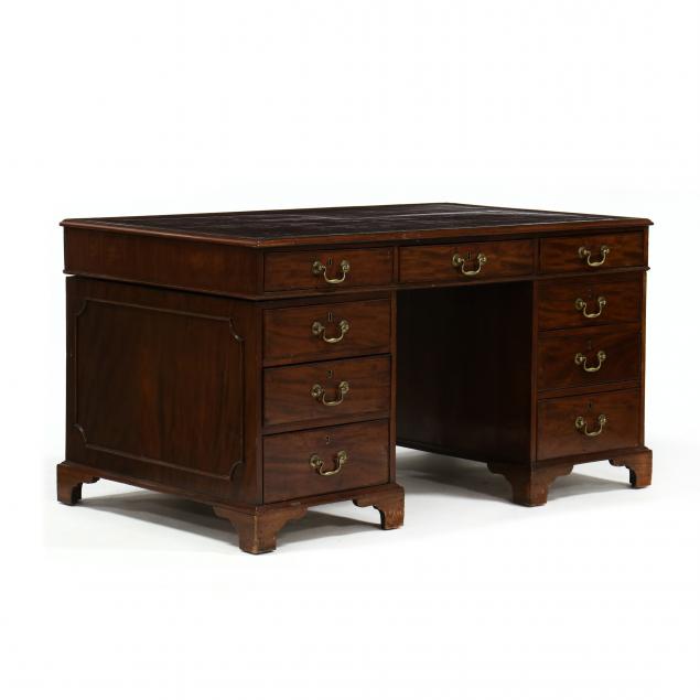 antique-english-mahogany-kneehole-desk