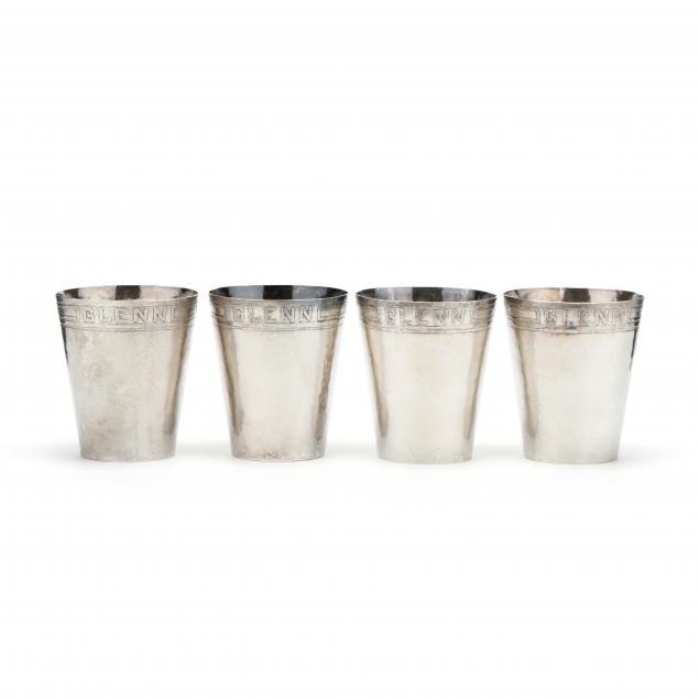 set-of-four-hammered-sterling-silver-julep-cups