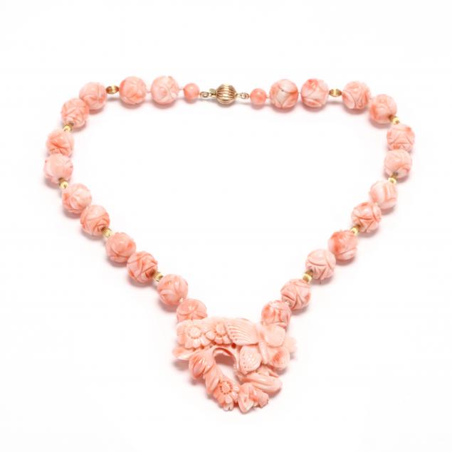 9kt-gold-and-carved-coral-necklace