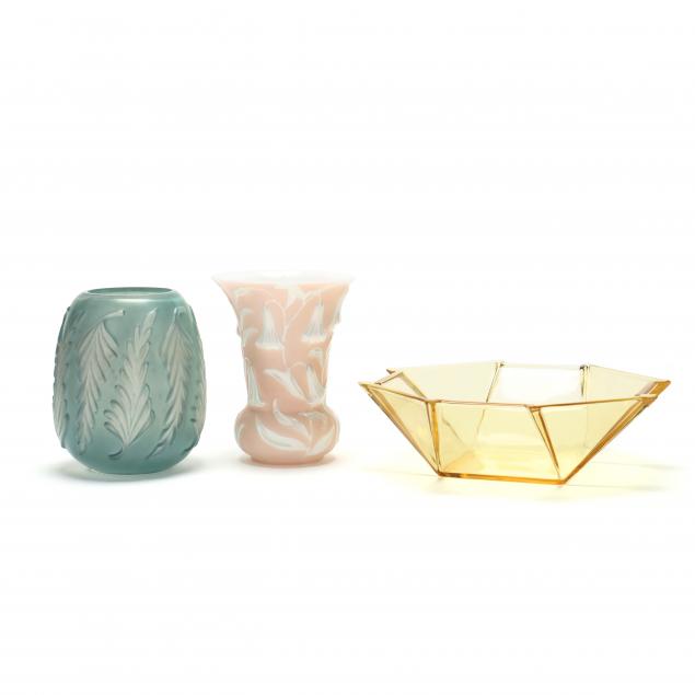 three-pieces-of-american-art-deco-glass