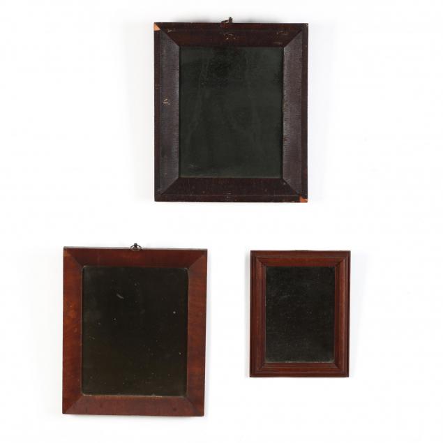 three-small-antique-mirrors