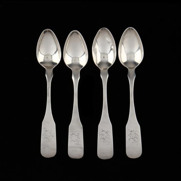 four-north-carolina-coin-silver-teaspoons-mark-of-john-vogler