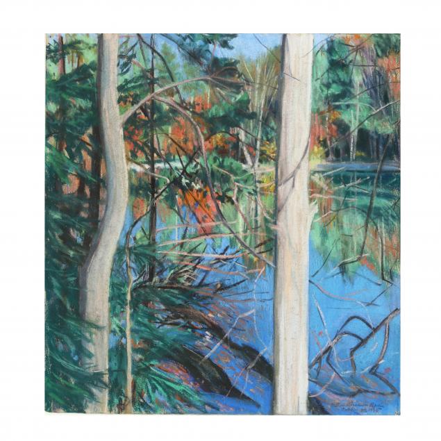 elsie-dinsmore-popkin-nc-ny-1937-2005-i-yaddo-lake-spencer-late-october-i