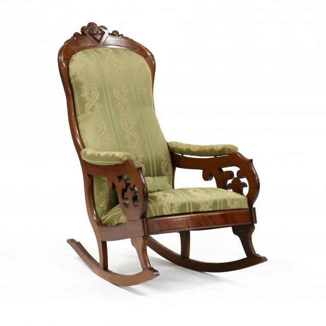 thomas-day-american-classical-carved-walnut-rocking-chair