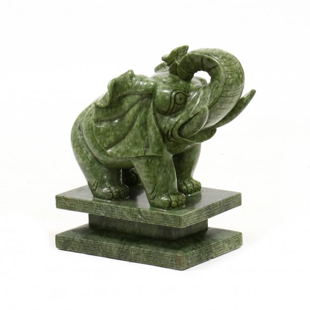 a-large-chinese-carved-elephant