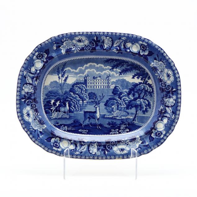 antique-blue-transferware-platter